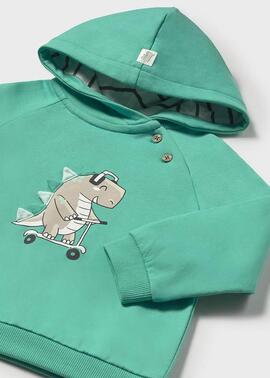 Sudadera Mayoral Dino Verde Para Bebé