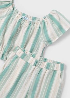 Conj.Mayoral Pantalon Largo Rayas Jade  Para Niña