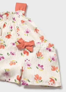 Conj.Mayoral Short Estampado Zanahoria Para Bebè