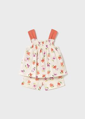 Conj.Mayoral Short Estampado Zanahoria Para Bebè