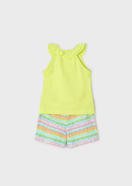 Conj. Mayoral Short Estampado Citron Para Niña