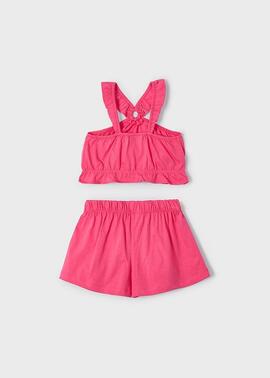 Conj.Mayoral Algodón Fucsia Para Niña