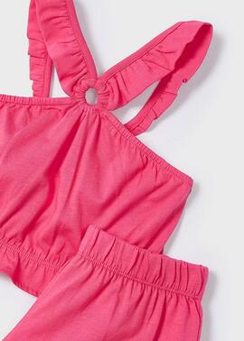 Conj.Mayoral Algodón Fucsia Para Niña