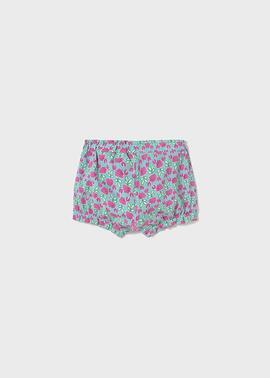 Short Mayoral Flores Fucsia Para Bebé