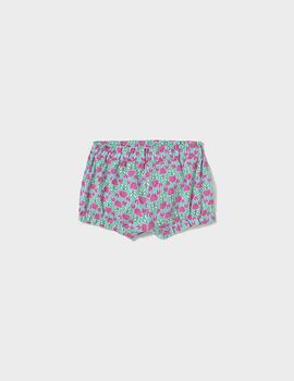 Short Mayoral Flores Fucsia Para Bebé