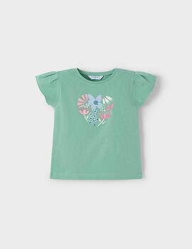 Camiseta Mayoral M/C Menta Para Niña