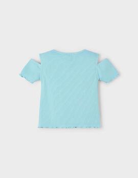 Camiseta Mayoral Canelé Verde Para Niña