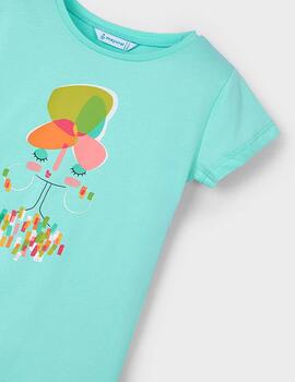 Camiseta Mayoral M/C Agua Para Niña