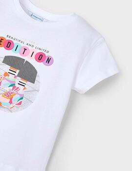 Camiseta Mayoral Zapatos Blanco Para Niño
