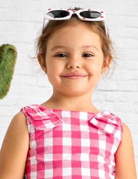 Camisa Cuadros Rosa Para Niña