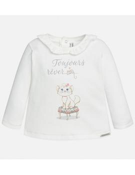 Camiseta Gatita Bebe Niña Mayoral