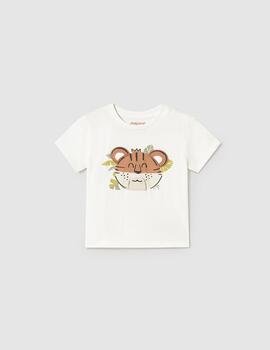 Camiseta Mayoral Tigre Crudo Para Bebe