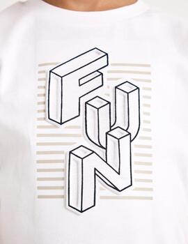 Camiseta Mayoral Logo Blanca Para Niño