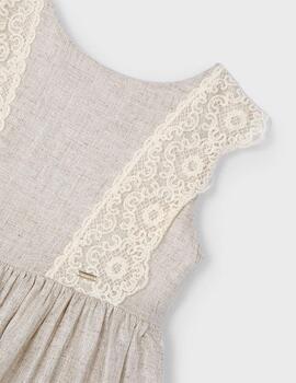 Vestido Mayoral Lino Para Niña