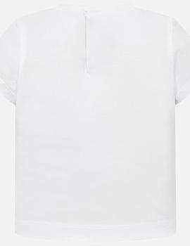 Camiseta Mayoral m/c Manzana Blanca Para Niña