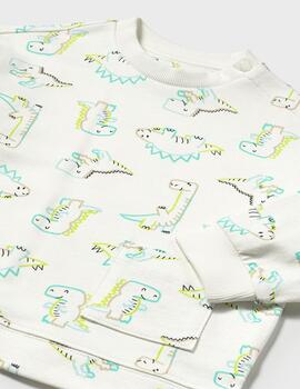 Pullover Mayoral Estampado Dinos Para Bebé