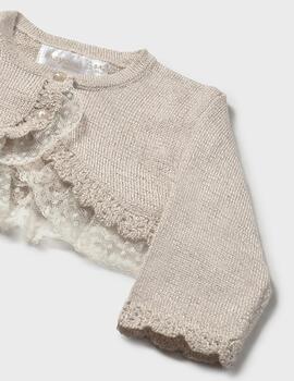 Chaqueta Mayoral Brillo Avena Para Bebé