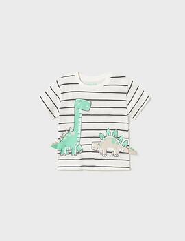 Camiseta Mayoral Rayas Dino Para bebé