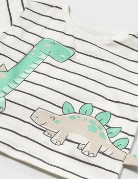 Camiseta Mayoral Rayas Dino Para bebé