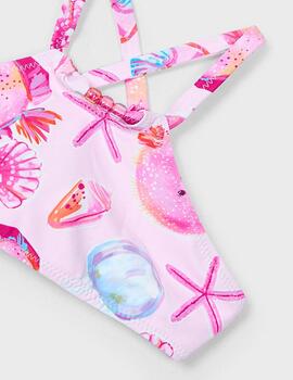 Bikini Mayoral Bolitas Rosa Para Niña