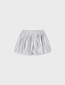 Falda Pantalón Plisada Mayoral Plata Para Niña
