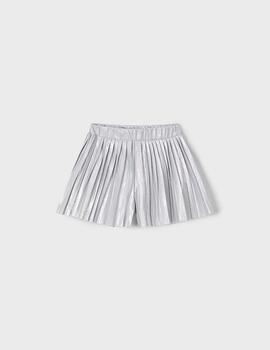 Falda Pantalón Plisada Mayoral Plata Para Niña