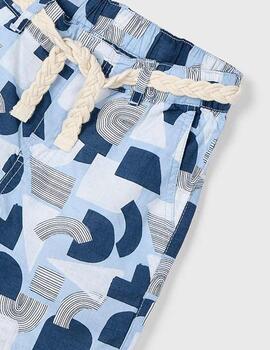 Bermuda Mayoral Estampada Perla Para Niño