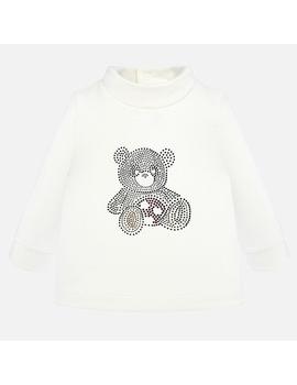 Camiseta Mayoral Semicisme Panda Crudo Bebe Niña