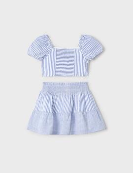 Conj.Mayoral Rayas Azul para Niña