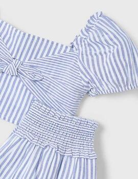 Conj.Mayoral Rayas Azul para Niña