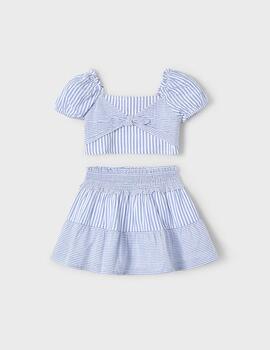 Conj.Mayoral Rayas Azul para Niña