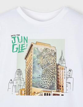 Camiseta Mayoral SElva Blanca Para Niño