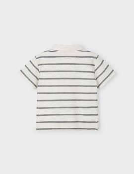 Polo Mayoral Rayas Crema Para Niño