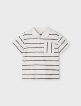 Polo Mayoral Rayas Crema Para Niño