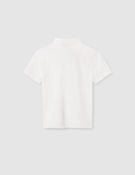 Polo Mayoral Blanco Para Niño