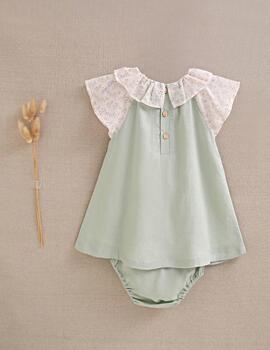 Vestido Dadadati Ranita Verde Para Bebé