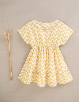 Vestido Dadadti Amarillo Para Niña