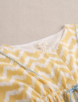 Vestido Dadadti Amarillo Para Niña