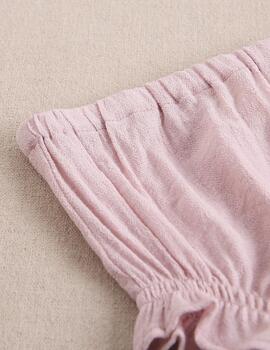 Vestido Dadati Tul Rosa Para Bebé