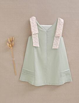 Vestido Dadati Verde Para Niña