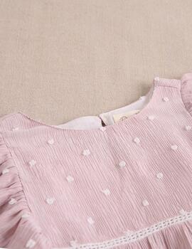 Vestido Dadati Rosa Para Niña