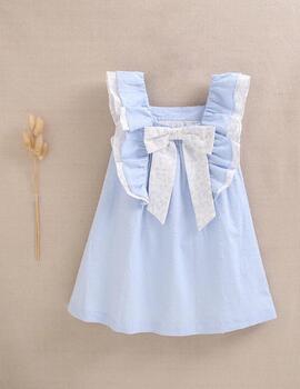 Vestido Dadati Azul Para Niña