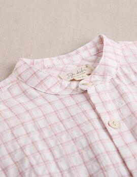 Camisa Dadati Cuadros Rosa Para Niño