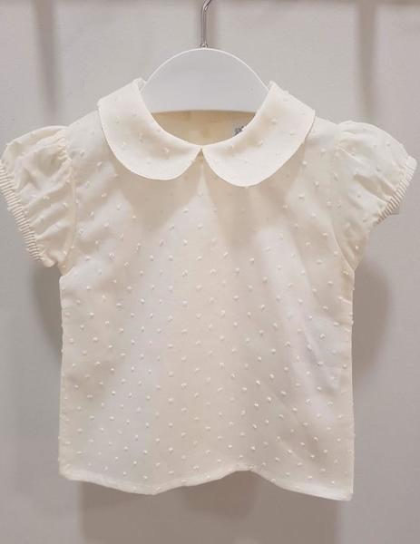 Camisa Plumeti Cuello Bebe M/C Beigue Mac Ilusión