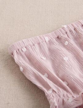 Vestido Dadati Rosa Para Bebé