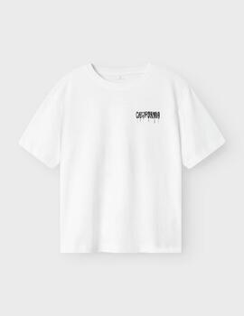 Camiseta Name It Stay Wild Blanca Para Niño