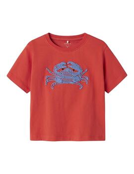Camiseta Name it Cangrejo Roja Unisex