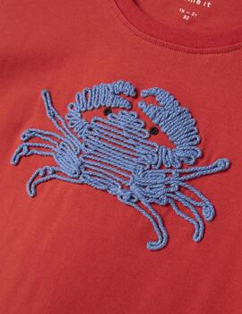 Camiseta Name it Cangrejo Roja Unisex