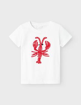 Camiseta Name it Cangrejo Blanco Unisex