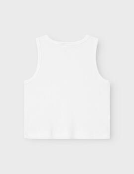 Camiseta Name it Básica Blanca Para Niña